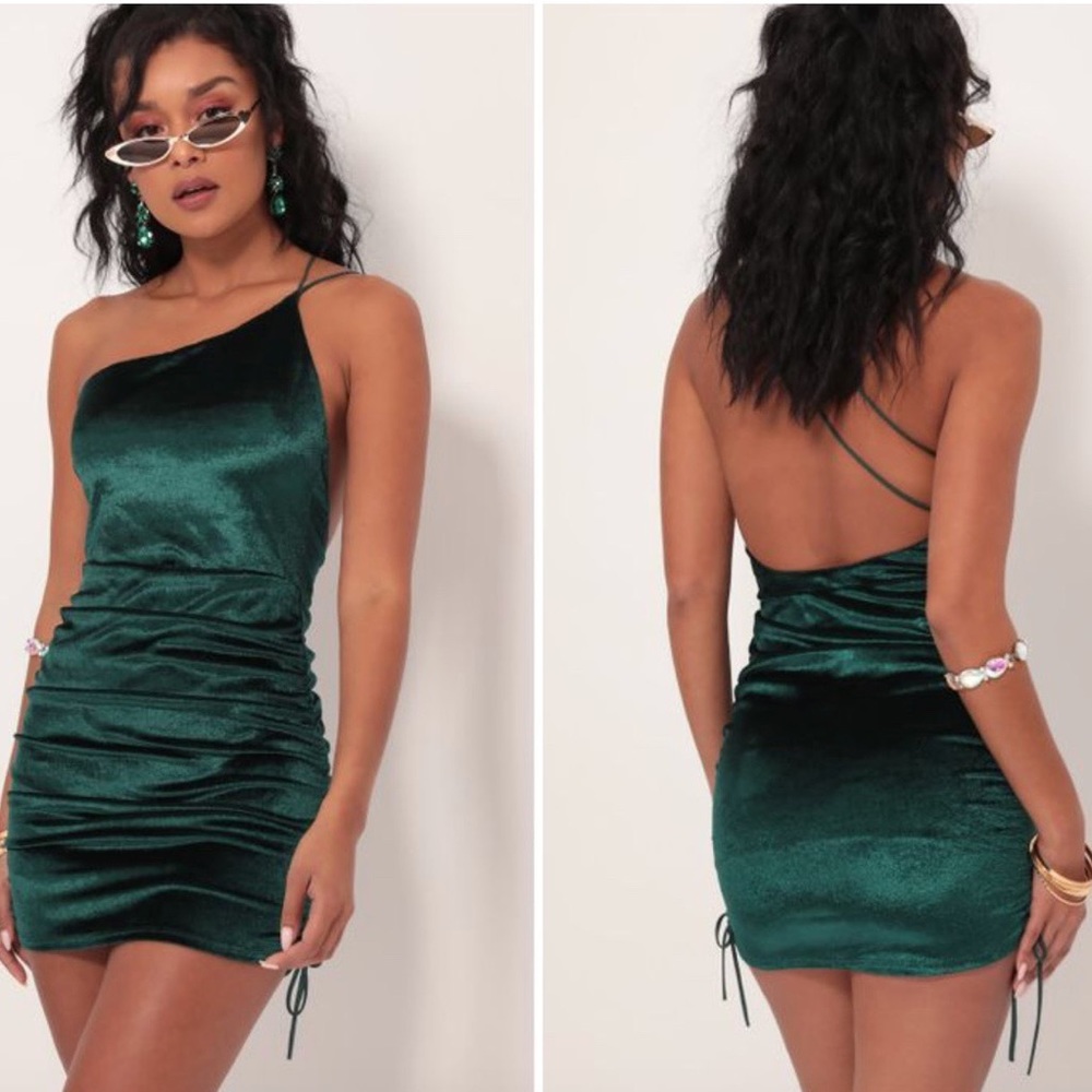 ⭐️ LUCY IN THE SKY AFTERGLOW VELVET MINI DRESS